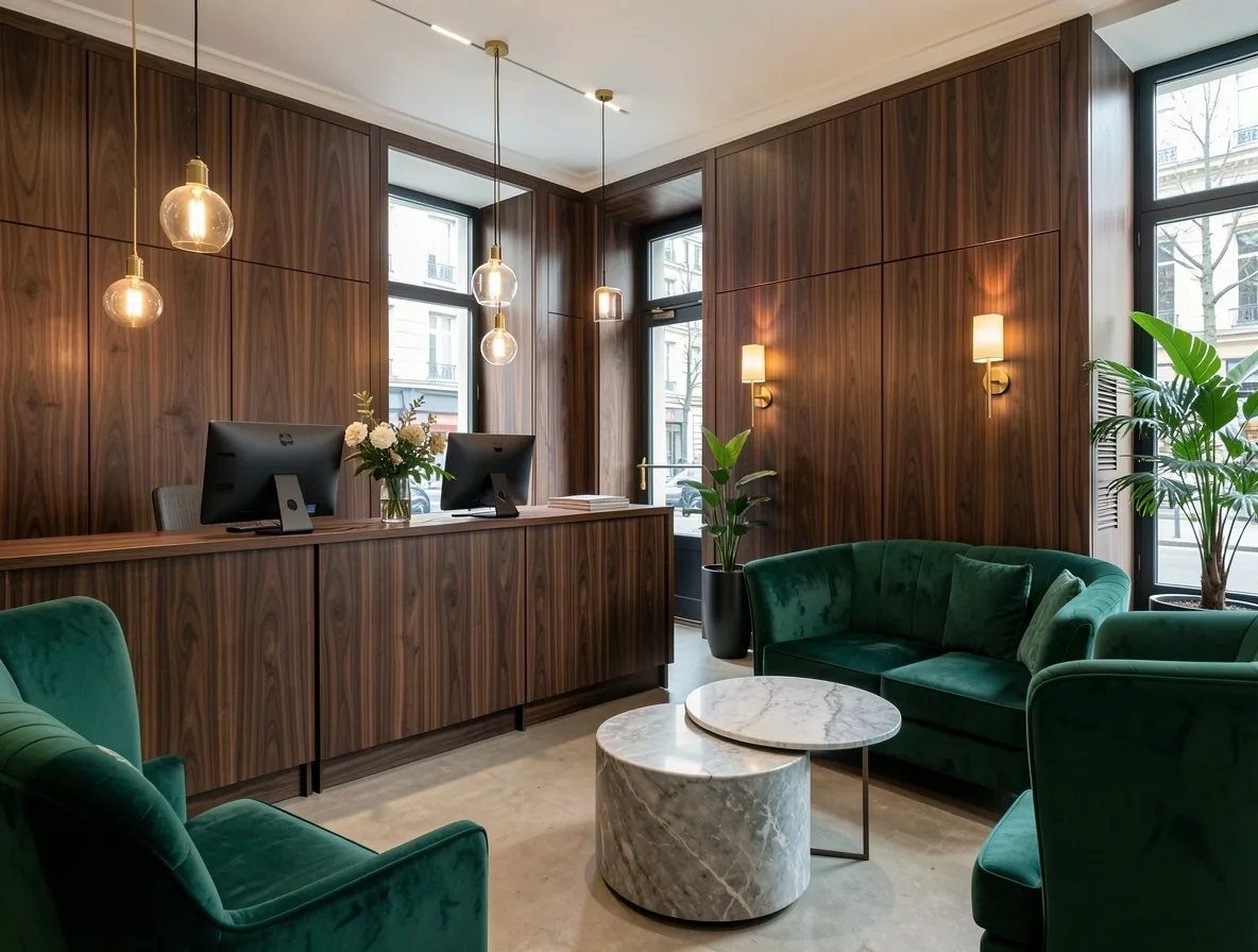 Réception et conciergerie du Salon Riivage à Lille