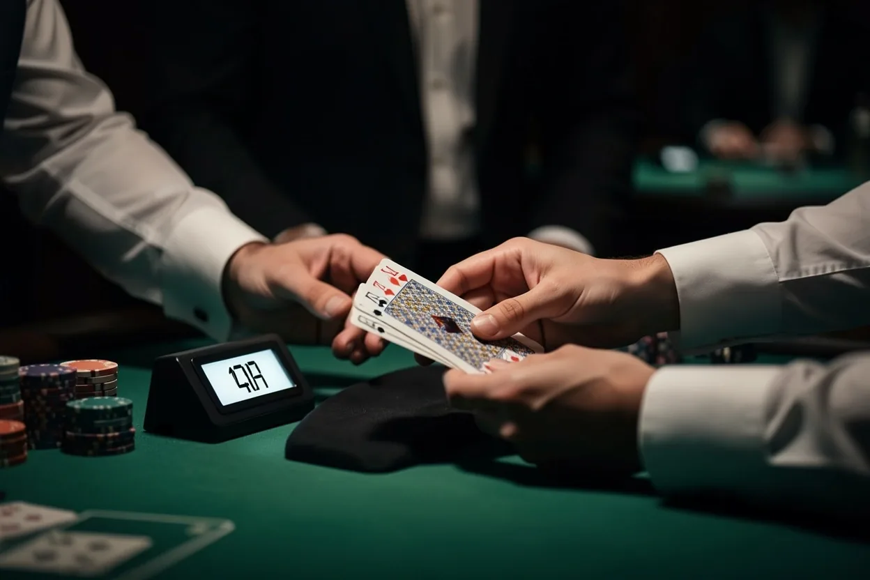 Horloge et cartes lors d'un tournoi au Salon Riivage